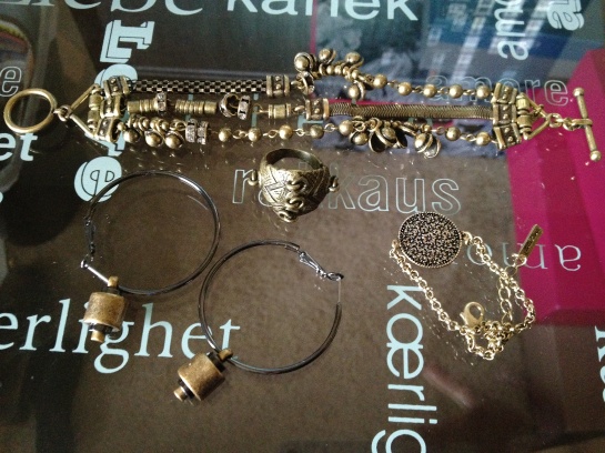 JewelMint Paya Belle Bracelet, Steampunk Earrings, Urban Earrior Ring, Humanity Bracelet